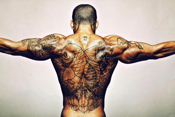 Татуировки, Человек, Культурист, HD, 2K, 4K