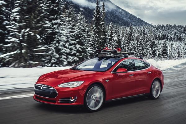 Tesla Model S P85D, Quickest Electric Cars, Спортивные Автомобили, Электромобили, Внедорожник, Красный, HD, 2K, 4K