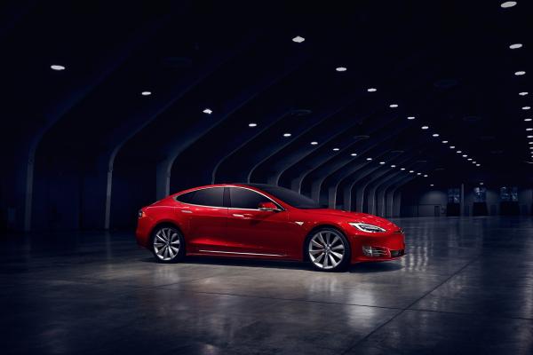 Tesla Model S P90D, Электромобили, Илон Маск, Красный, HD, 2K, 4K