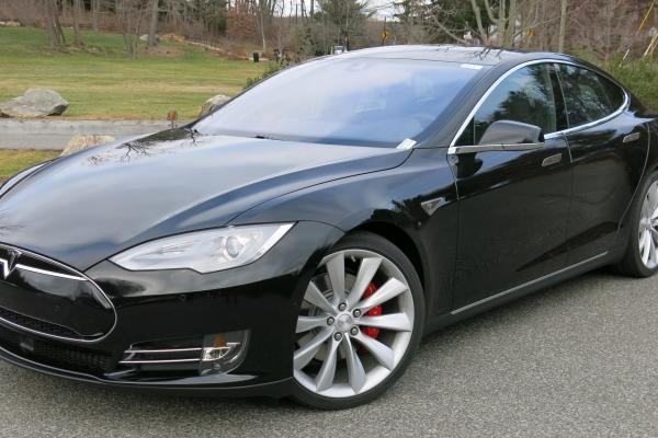 Tesla P85D, Электромобили, Tesla Motors, Спорткар, Черный, Сбоку, Скорость, Обзор, Тест-Драйв, HD, 2K, 4K