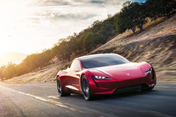Tesla Roadster, Электромобиль, HD, 2K, 4K