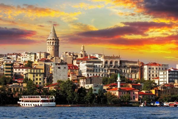 Турция, Стамбул, Море, Восход, HD, 2K, 4K