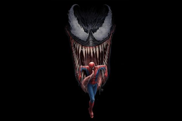 Venom, Spider-Man, Картины, HD, 2K, 4K