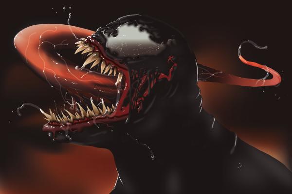 Venom, Marvel Comics, Artwork, HD, 2K, 4K