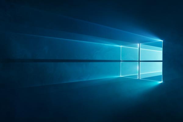 Windows 10, Логотип Windows, Синий, HD, 2K