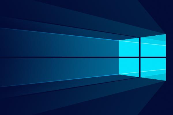 Windows 10, Минимальная, Фондовая, Логотип, Microsoft, HD, 2K, 4K