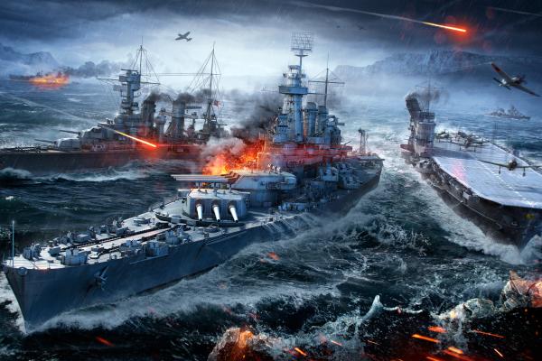 World Of Warships, Морские Сражения, HD, 2K, 4K