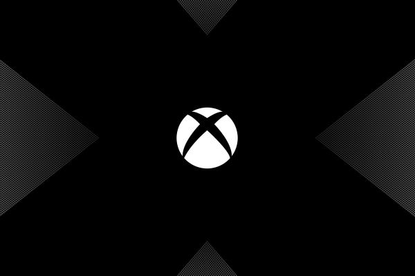 Xbox One X, Логотип, Темный, Минимальный, HD, 2K, 4K