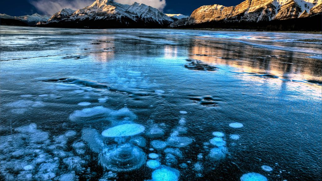 Озеро Авраам, Канада, Mountain, Ice, HD, 2K, 4K