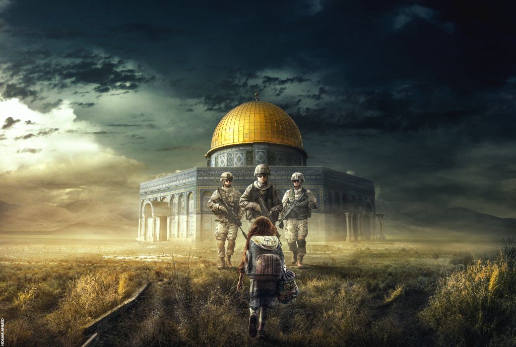 Мечеть Аль-Акса, Солдаты, Война, Девушка, HD, 2K, 4K