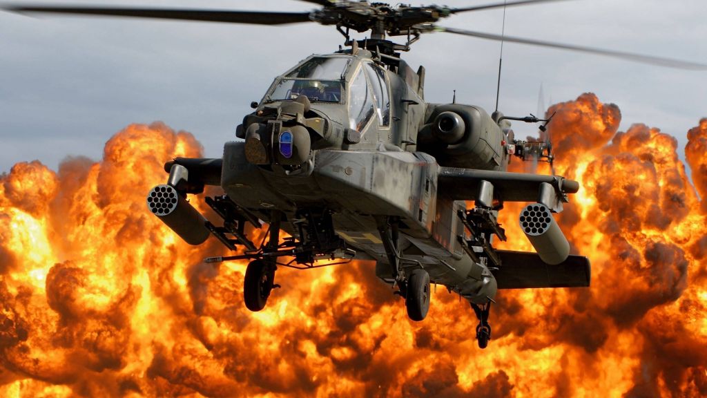 Apache Ah-64, Ударный Вертолет, Армия Сша, Сша. Воздушные Силы, HD, 2K, 4K