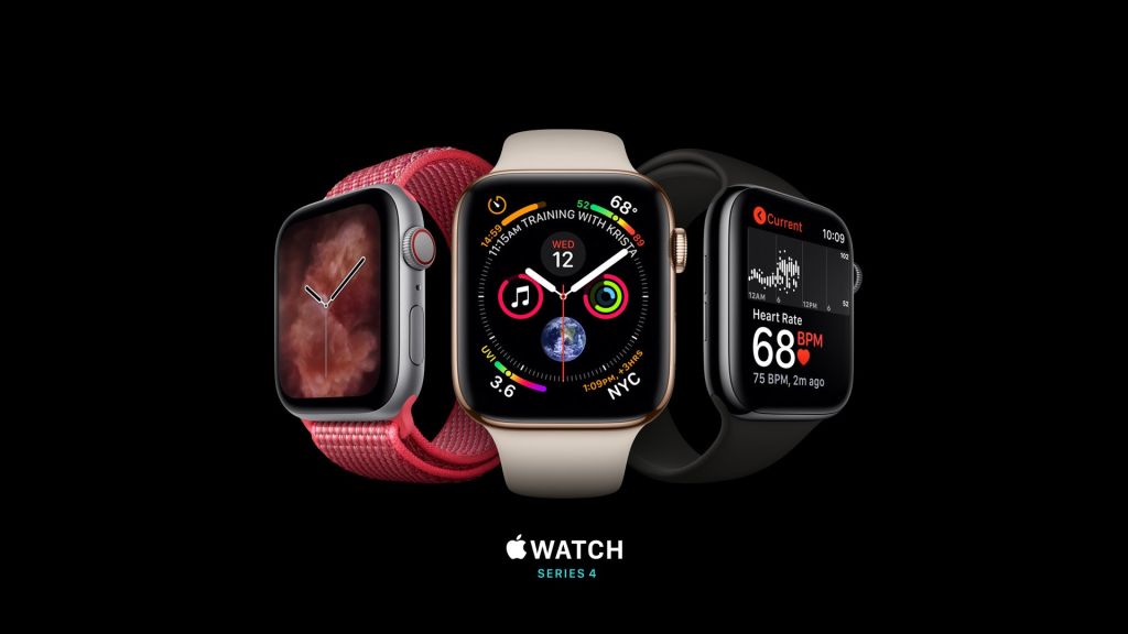 Apple Watch Series 4, Серебристый, Золотой, Черный, Apple, Сентябрь 2018 Г., HD