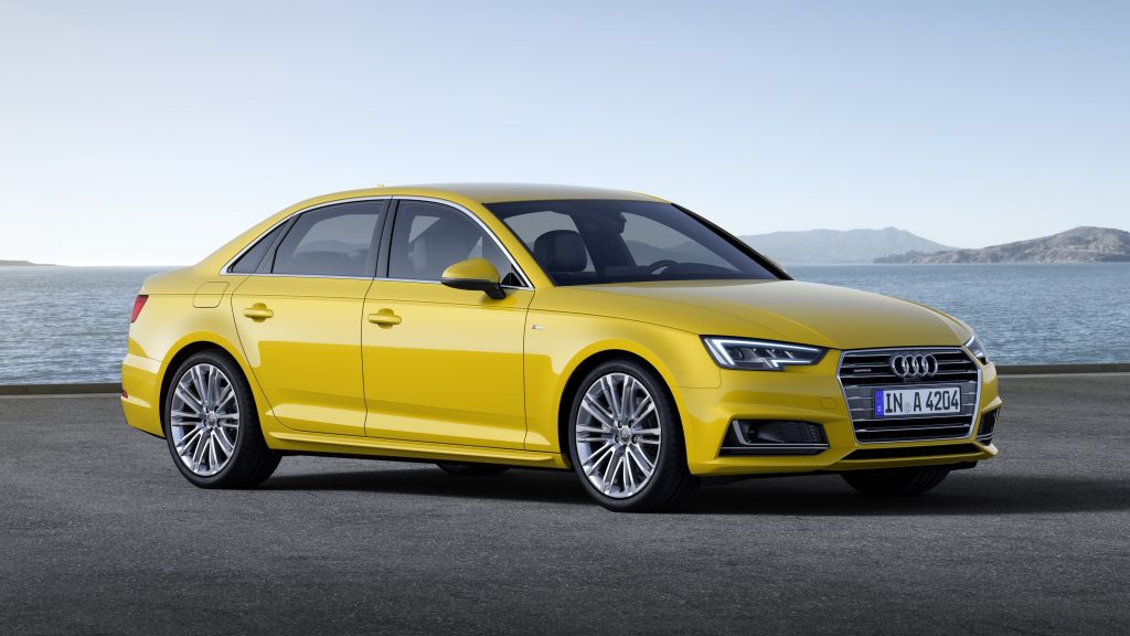 Audi-A4, Желтый, Франкфурт 2015, HD, 2K, 4K