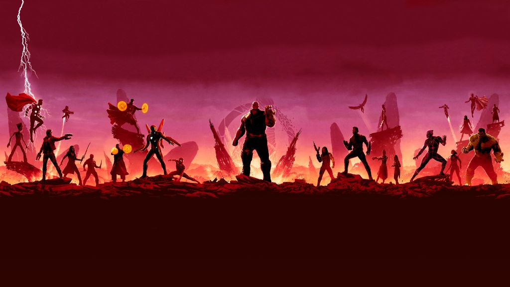 Мстители: Бесконечная Война, Произведение Искусства, HD, 2K, 4K