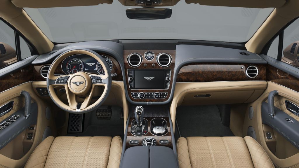 Bentley Bentayga, Интерьер, Франкфурт 2015, HD, 2K, 4K