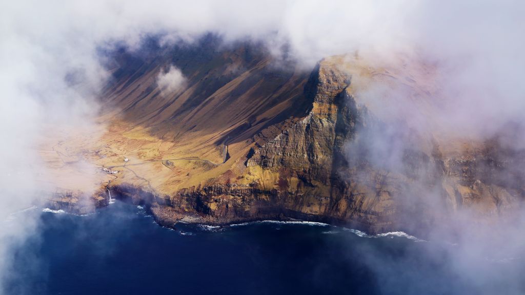Облака, Фарерские Острова, HD, 2K, 4K