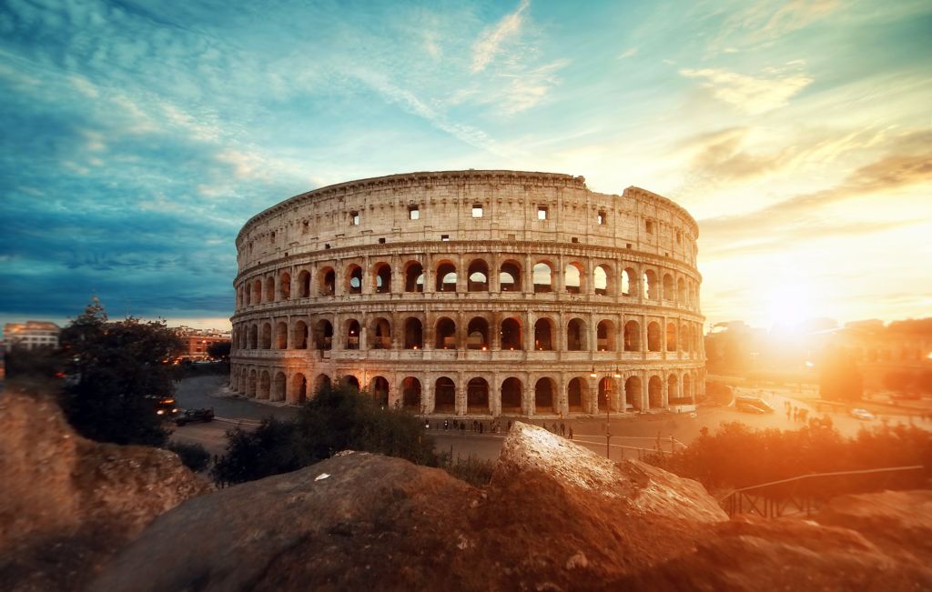 Колизей, Древняя Архитектура, Рим, Италия, HD, 2K