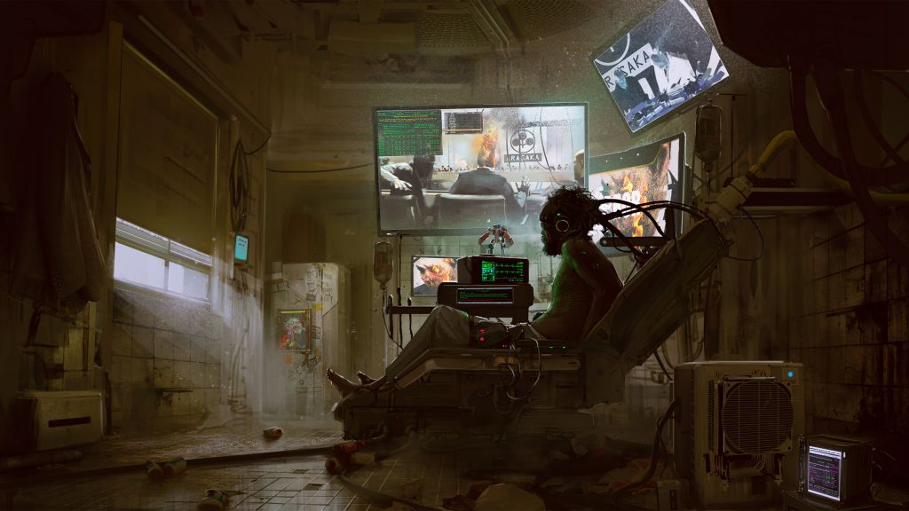 Cyberpunk 2077, Gamescom 2018, Произведение Искусства, Постер, HD, 2K, 4K