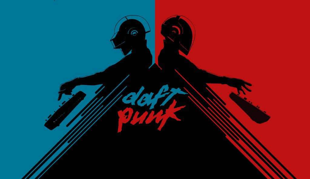 Daft Punk, Минимальный Арт, HD, 2K