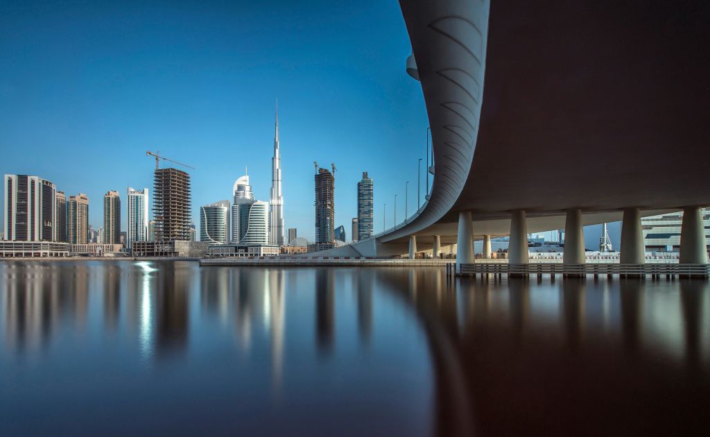 Центр Города Дубай, Городской Пейзаж, Размышления, Дубай, HD, 2K, 4K