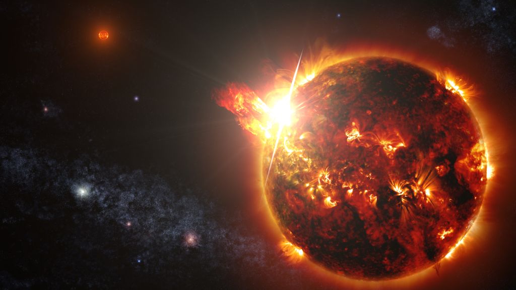 Звезда Карлика, Солнечные Вспышки, Звездные Взрывы, HD, 2K, 4K, 5K
