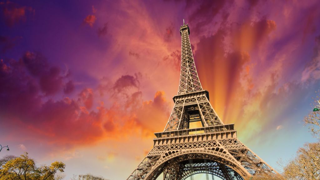 Эйфелева Башня, Париж, Франция, Туризм, Путешествие, HD, 2K, 4K