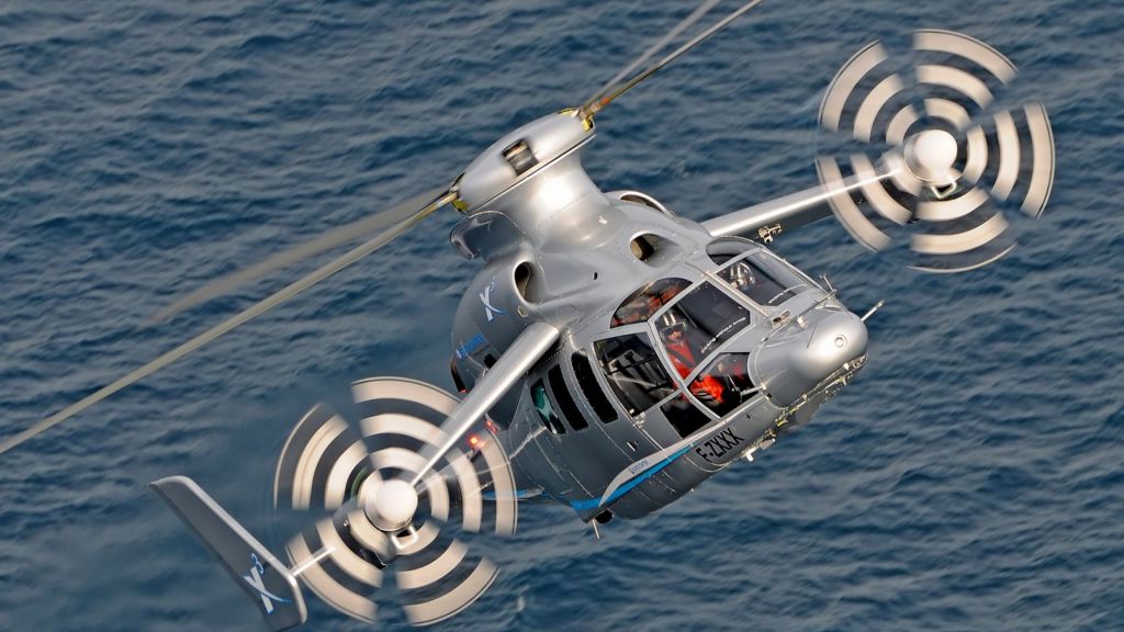Еврокоптер X3, Вертолет, Скорость, Гибрид, HD, 2K, 4K