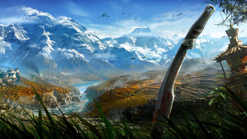 Far Cry 4, Игра, Открытый Мир, Приключенческие Игры, Шутер, Кират, Гималаи, Тибет, Озеро, Скриншот, Обзор, 4К, 5К, HD, 2K, 4K, 5K, 8K