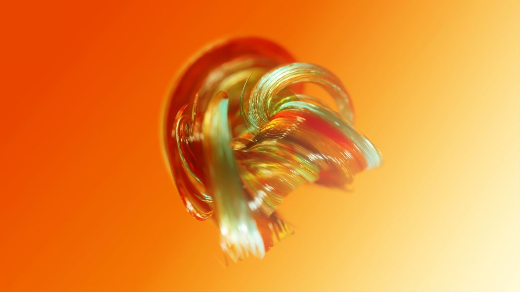 Glasswaves, Orange, HD, 2K