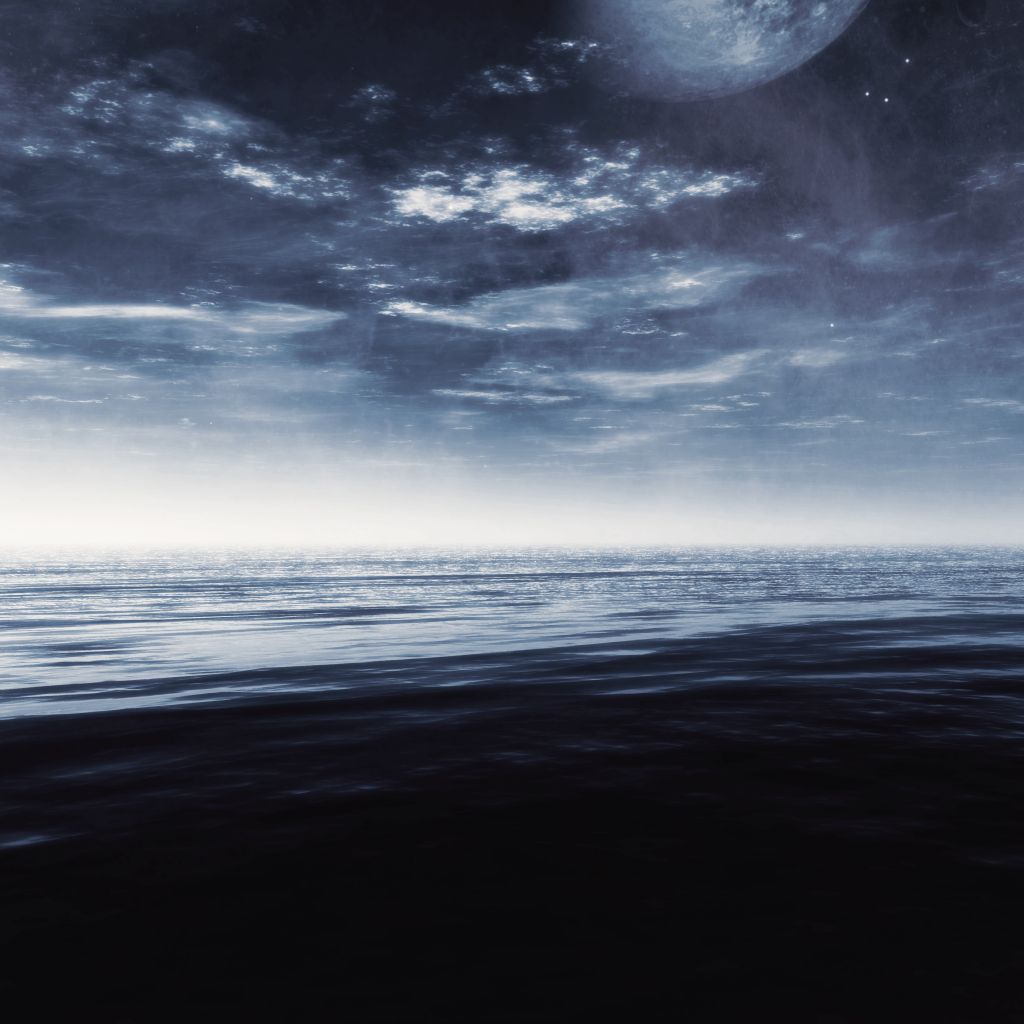 Горизонт, Dusk, Вид На Море, Океан, HD, 2K