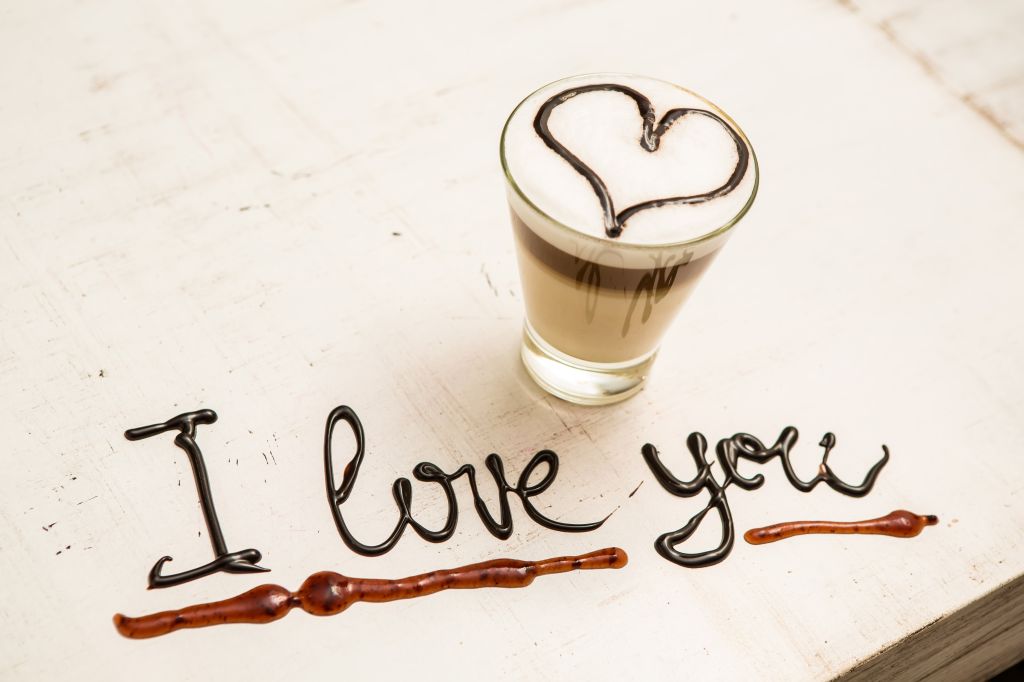 Я Люблю Тебя, Love Heart, Шоколадный Кофе, HD, 2K, 4K, 5K