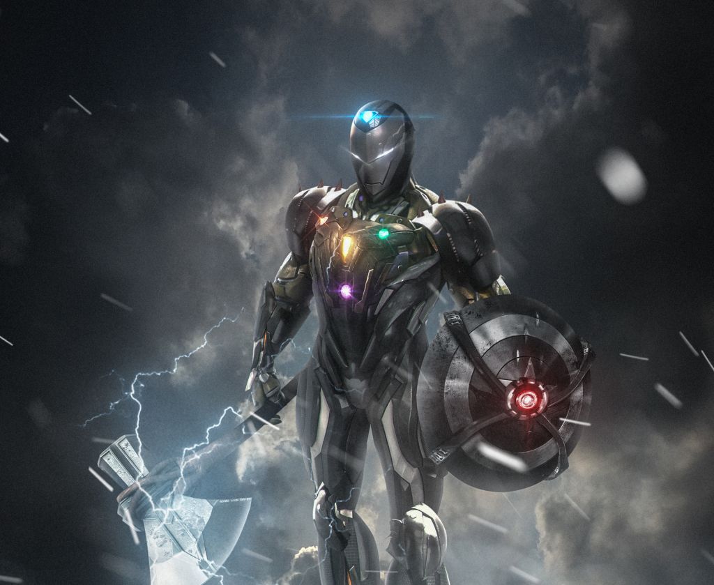 Железный Человек, Мстители 4, HD, 2K