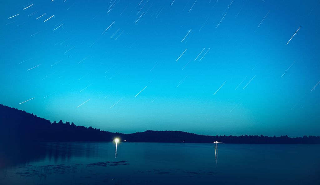 Озеро, Звездная Тропа, Вечернее Небо, HD, 2K, 4K, 5K
