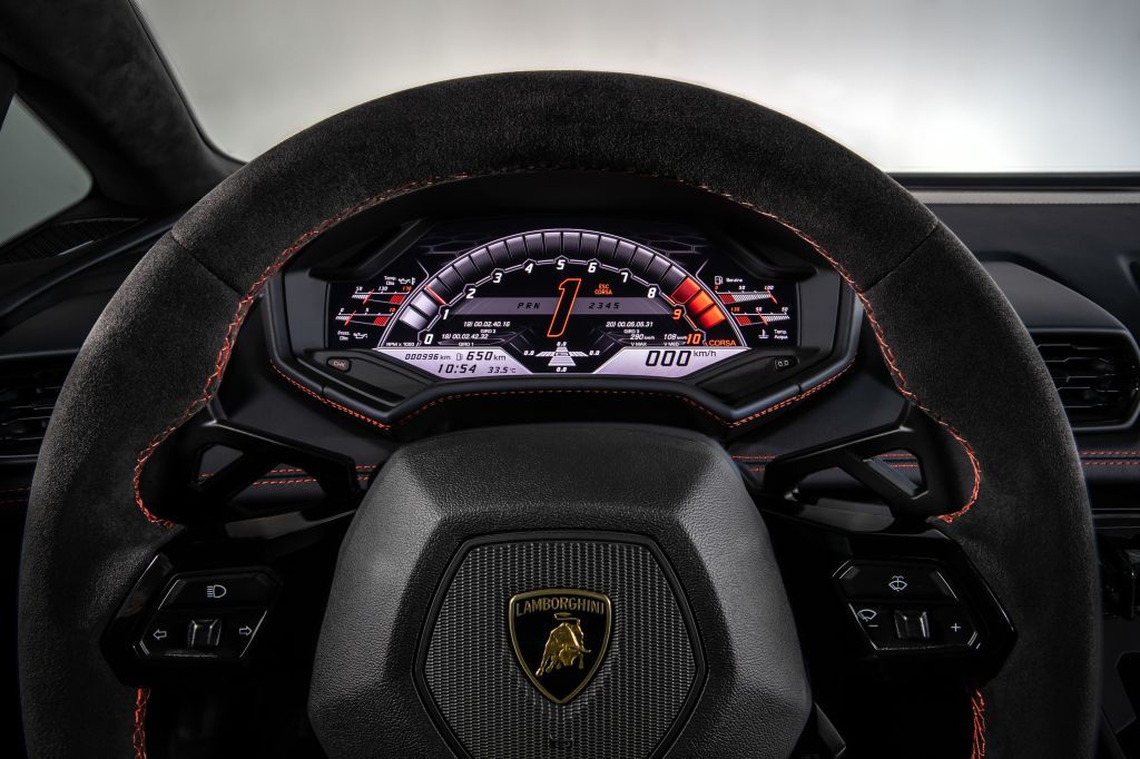 Lamborghini Huracan Evo, Интерьер, Кабина, 2019, HD, 2K, 4K, 5K