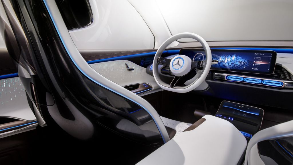 Mercedes-Benz Concept Eq, Electric Car, Interior, Мерседес-Бенц Концепт Eq, Electric Car, Interior, HD, 2K, 4K