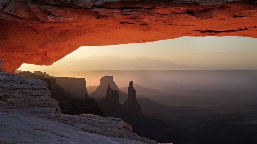 Mesa Arch, Юта, Сша, Горы, Закат, HD, 2K, 4K