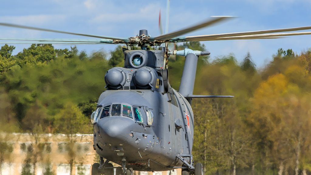Ми-26, Военно-Транспортный Вертолет, Российская Армия, HD, 2K