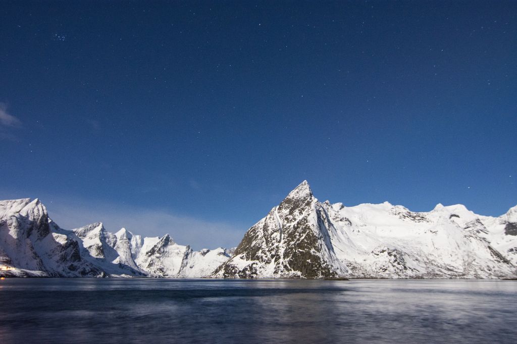 Норвегия, Зима, Горы, Озеро, HD, 2K, 4K, 5K