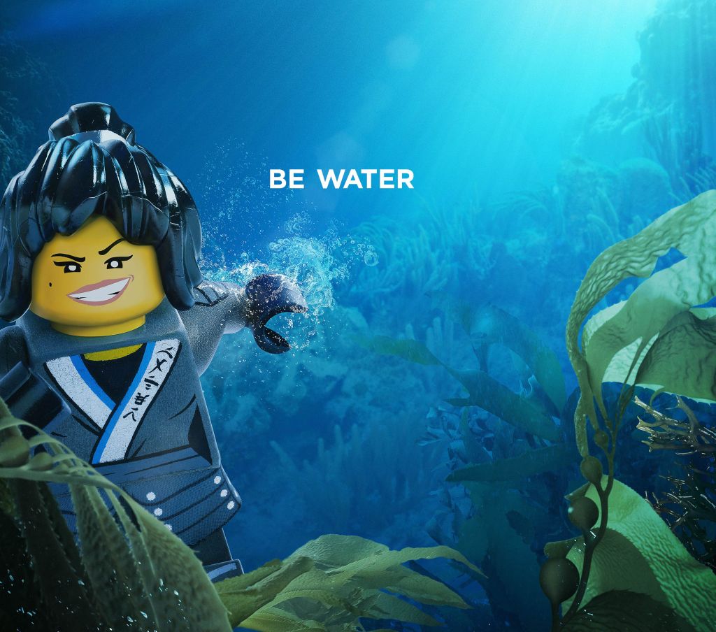 Nya, Be Water, Фильм Лего Ниндзяго, 2017, HD, 2K