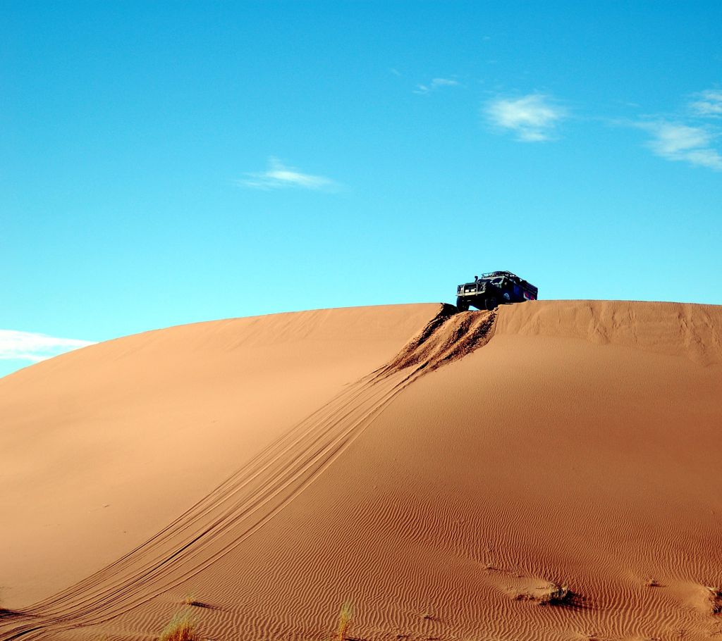 Внедорожник, Марокко, Африка, Пустыня, Песчаные Дюны, HD, 2K