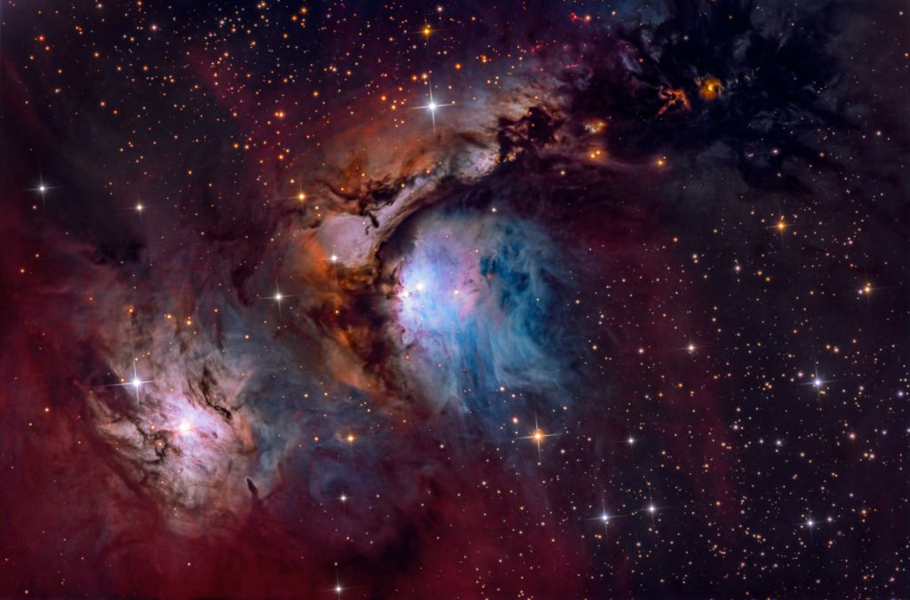 Туманность Ориона, Созвездие, Звезды, HD, 2K, 4K