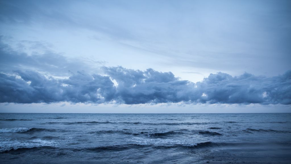 Playa De Migjorn, 5K Wallpaper, Форментера, Балеарские Острова, Испания, Облака, HD, 2K, 4K