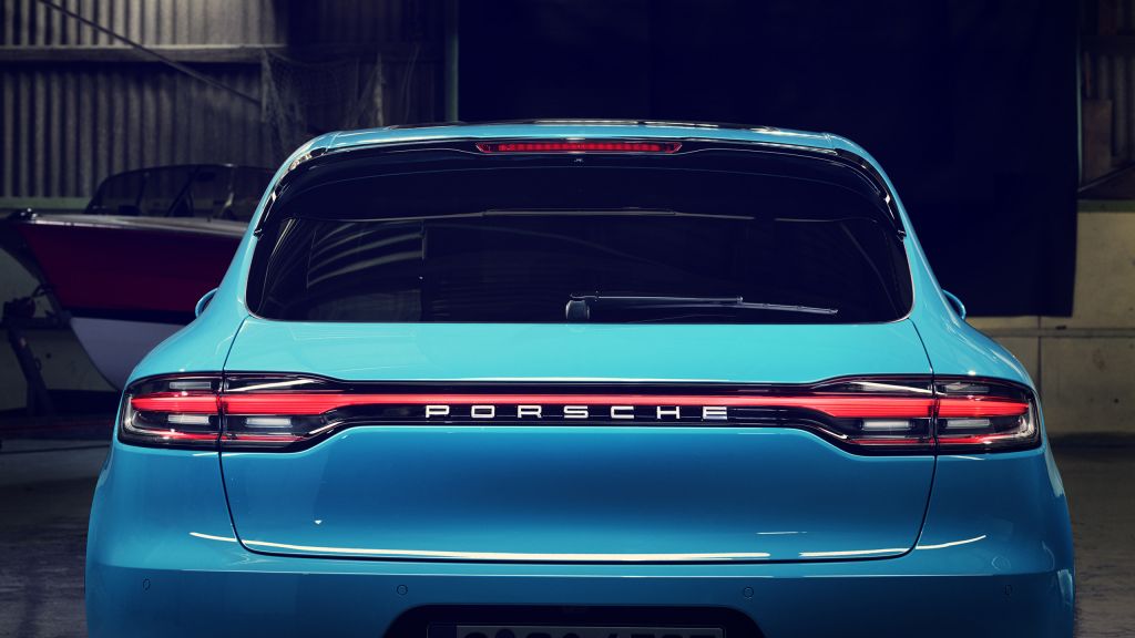 Porsche Macan, Вид Сзади, 2019, HD, 2K