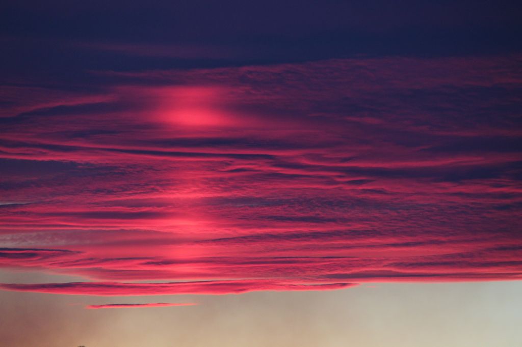 Красное Небо, Розовые Облака, HD, 2K, 4K