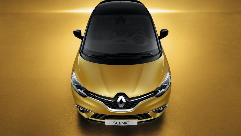 Renault Scenic, Женевский Автосалон 2016, Минивэн, Золото, HD, 2K, 4K