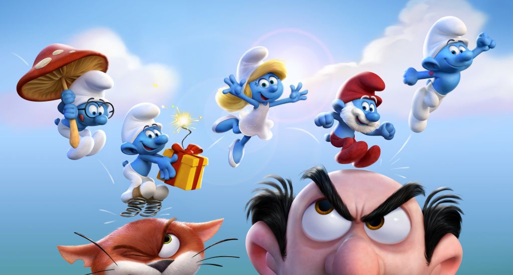 Smurfs: Затерянная Деревня, Smurfette, Papa Smurf, Brainy Smurf, Неуклюжий Smurf, Здоровенный Smurf, HD, 2K, 4K