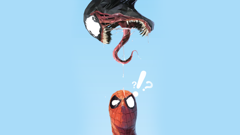 Spider-Man, Venom, Minimal, HD, 2K, 4K, 5K, 8K