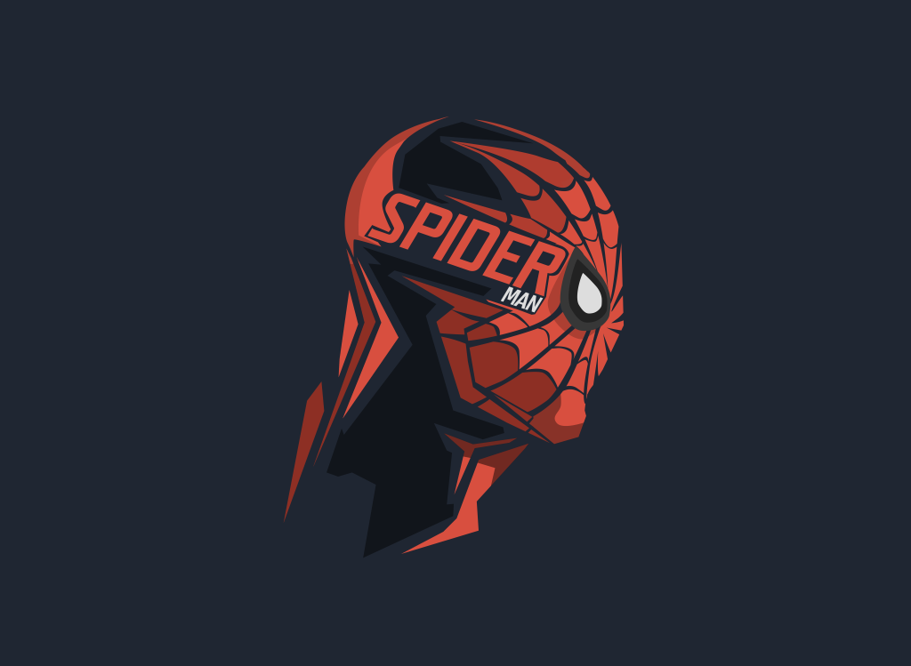 Spider-Man, Minimal, Headshot, HD, 2K, 4K, 5K, 8K