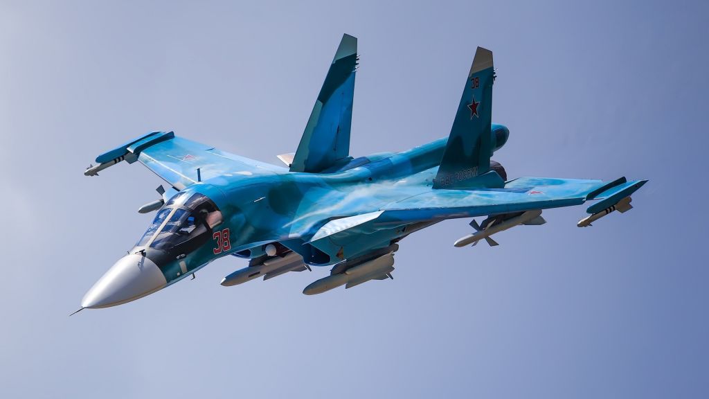 Сухой Су-34, Истребитель, Российская Армия, Ввс России, HD, 2K, 4K