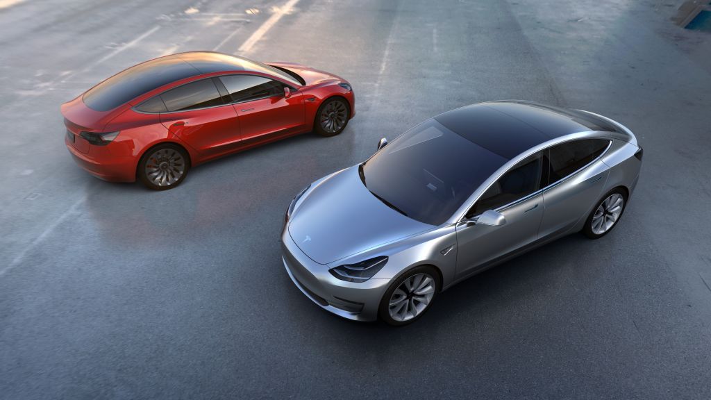 Tesla Model 3 Prototype, Электромобили, Седан, Илон Маск, HD, 2K, 4K